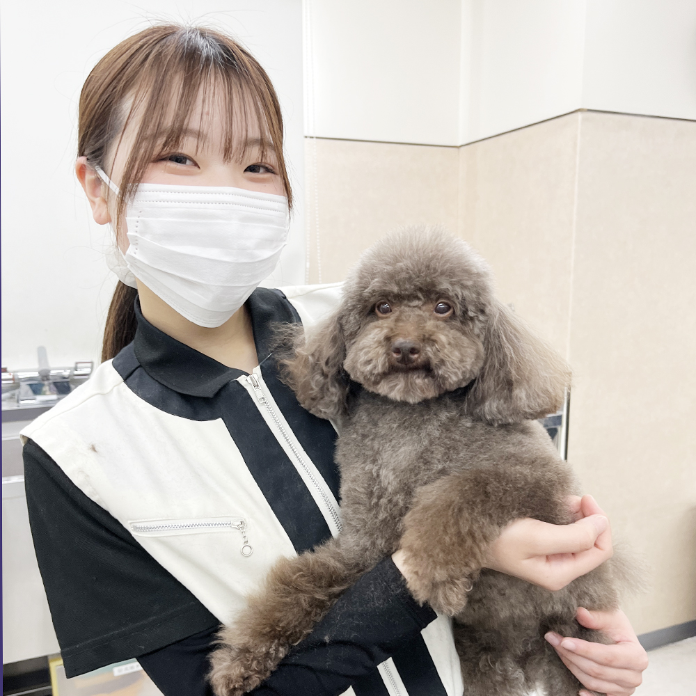 ２年生のカット中と仕上がり写真♪